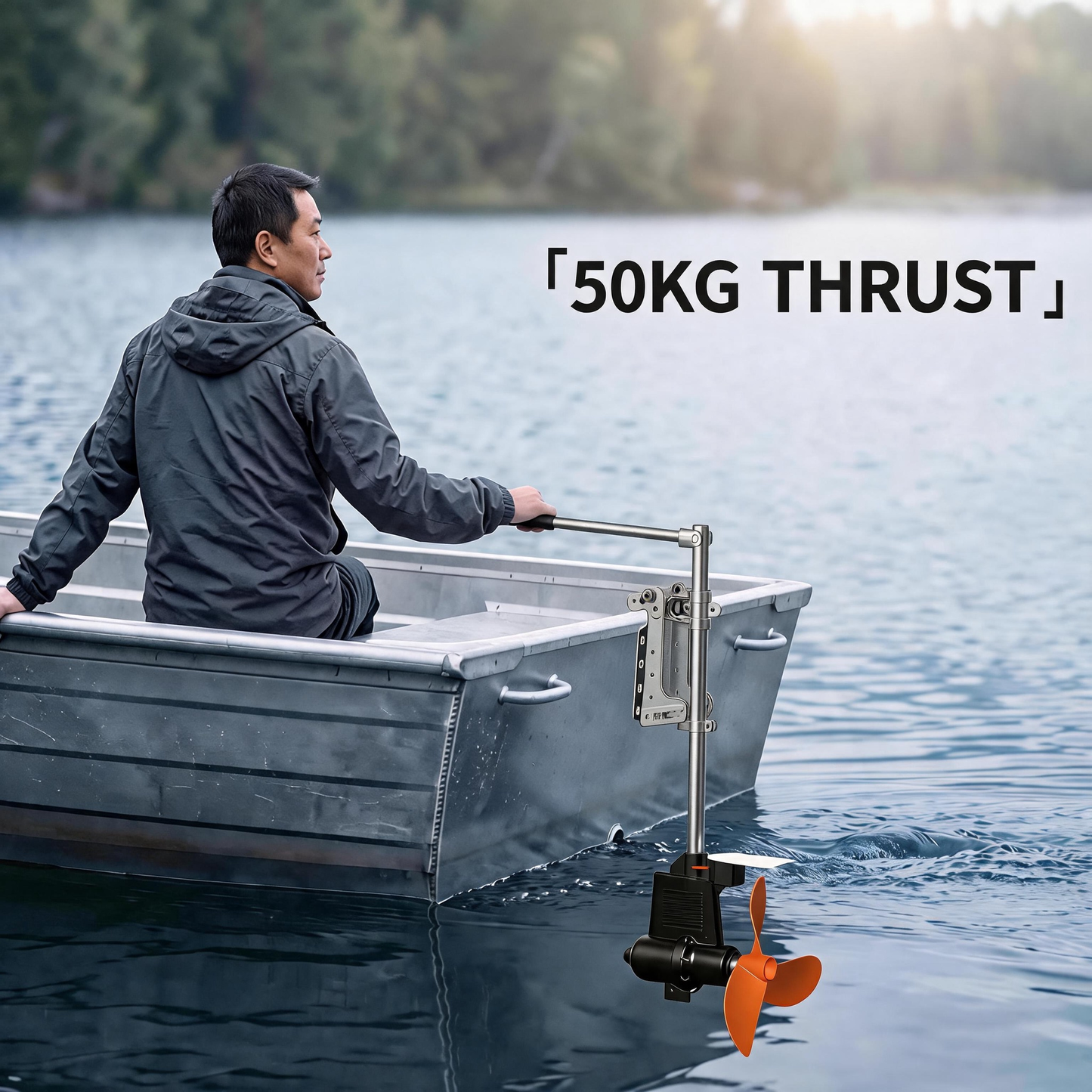 1.2kW Electric Outboard Motor for Leisure, Aquaculture, and Tender Boats