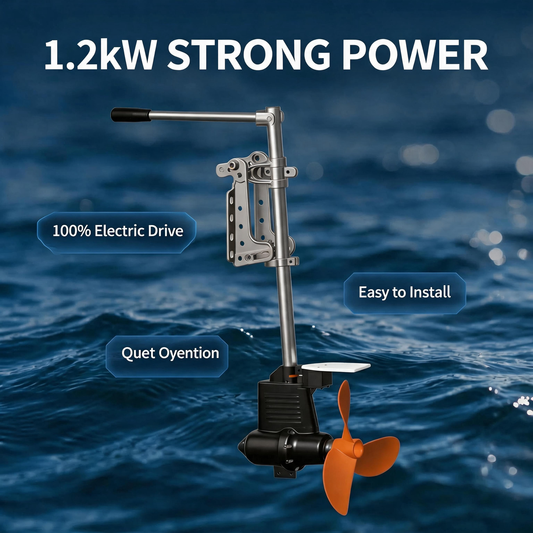 1.2kW Electric Outboard Motor for Leisure, Aquaculture, and Tender Boats